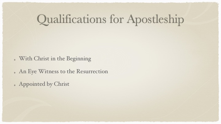 Acts 1:15-22 The Faithfulness Of The Early Church Apostles – Koinonia 